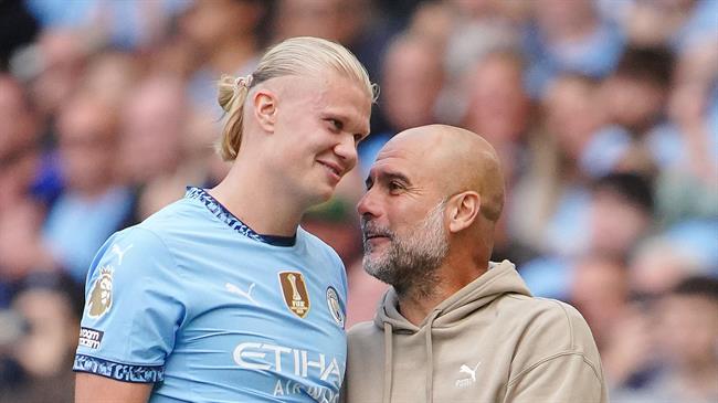 Pep Guardiola Erling Haaland