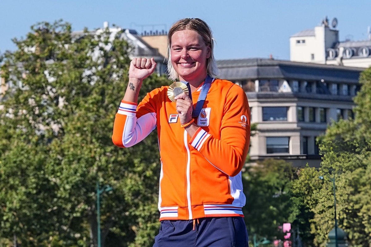 Sharon van Rouwendaal gianh HCV boi marathon Olympic 2024